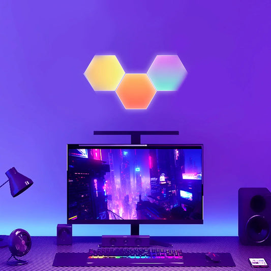 LumiTile™ - Creëer je eigen lichtspektakel met modulaire RGB-hexagonpanelen!