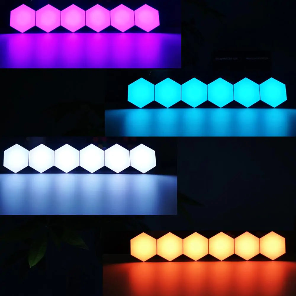 LumiTile™ - Creëer je eigen lichtspektakel met modulaire RGB-hexagonpanelen!