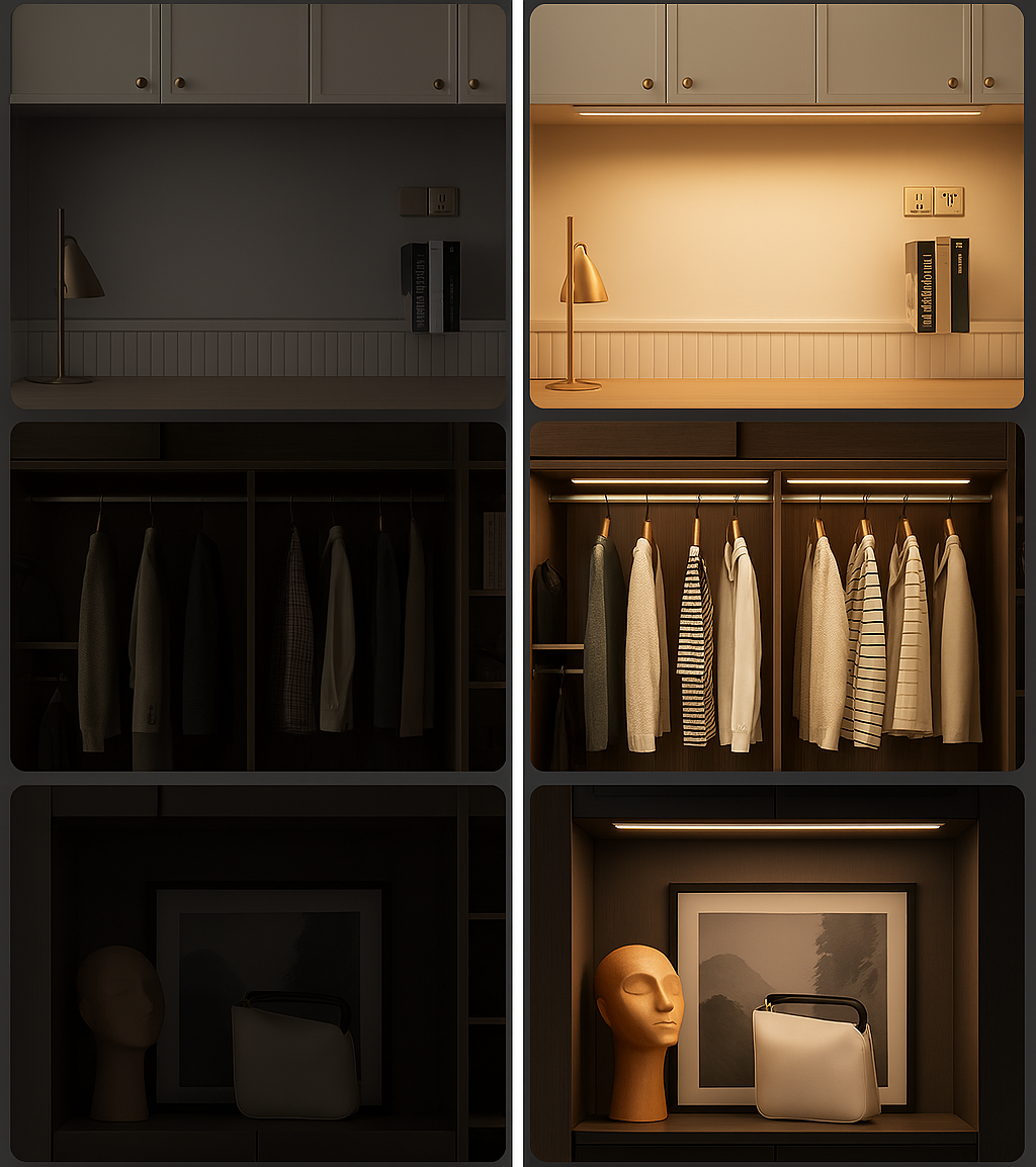 LumiBright™ - Slimme LED Kastlamp met Bewegingssensor