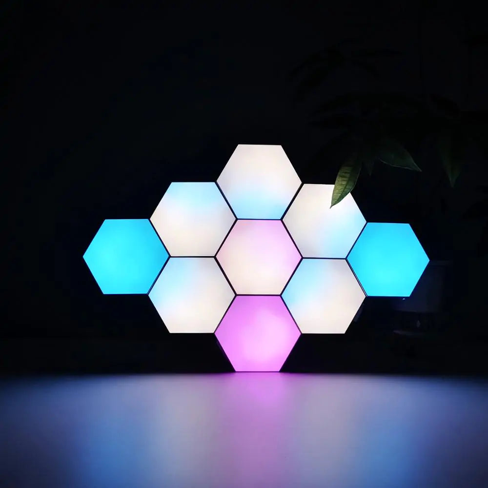 LumiTile™ - Creëer je eigen lichtspektakel met modulaire RGB-hexagonpanelen!
