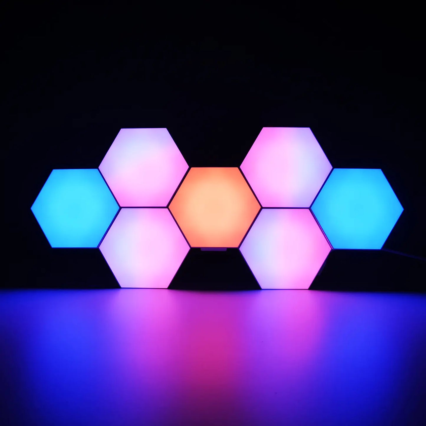 LumiTile™ - Creëer je eigen lichtspektakel met modulaire RGB-hexagonpanelen!