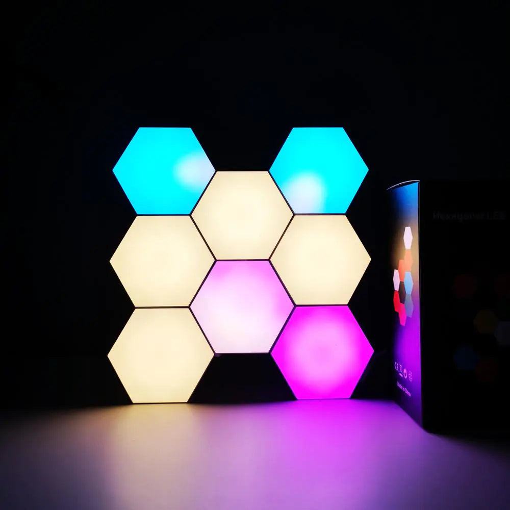 LumiTile™ - Creëer je eigen lichtspektakel met modulaire RGB-hexagonpanelen!