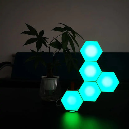 LumiTile™ - Creëer je eigen lichtspektakel met modulaire RGB-hexagonpanelen!